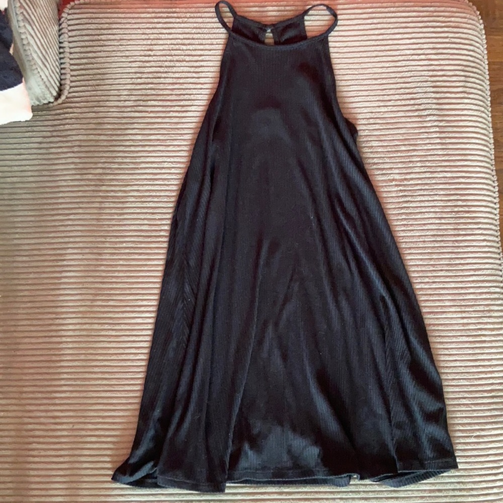 Black medium length dress by Love, Fire (small).